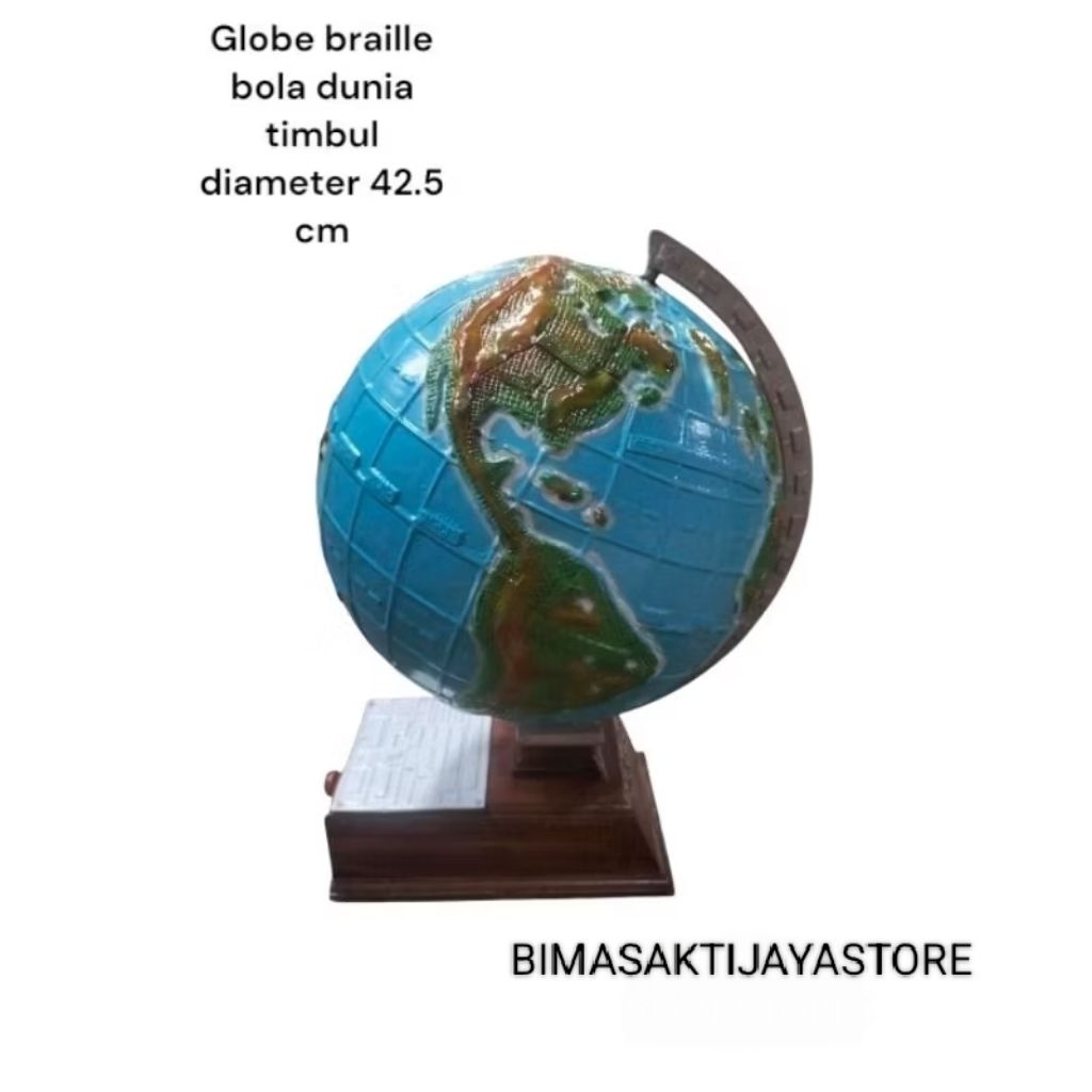 

GLOBE BRAILLE BOLA DUNIA TIMBUL DIAMETER 42,5 CM ALAT PERAGA SLB