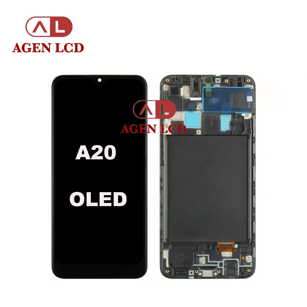 LCD OLED For Samsung A20 - SM-A205 +FRAME OLED BIG