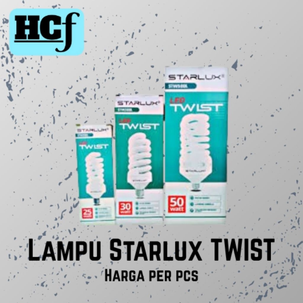 [HARGA PER PCS] LAMPU LED BOHLAM SPIRAL TORNADO TWIST STARLUX 25w 30w 50w