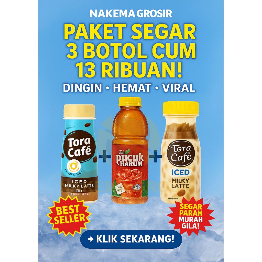 

Paket 3 Minuman Segar – Tora Café + Pucuk Harum + Nipis Madu – Harga Hemat!, Cocok untuk warung, Kantoran dan Bekal Anak
