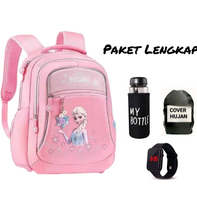 Martin  [ COD ] Tas frozen anak perempuan tk -Tas sekolah anak perempuan tk dan sd - Tas jalan2 anak