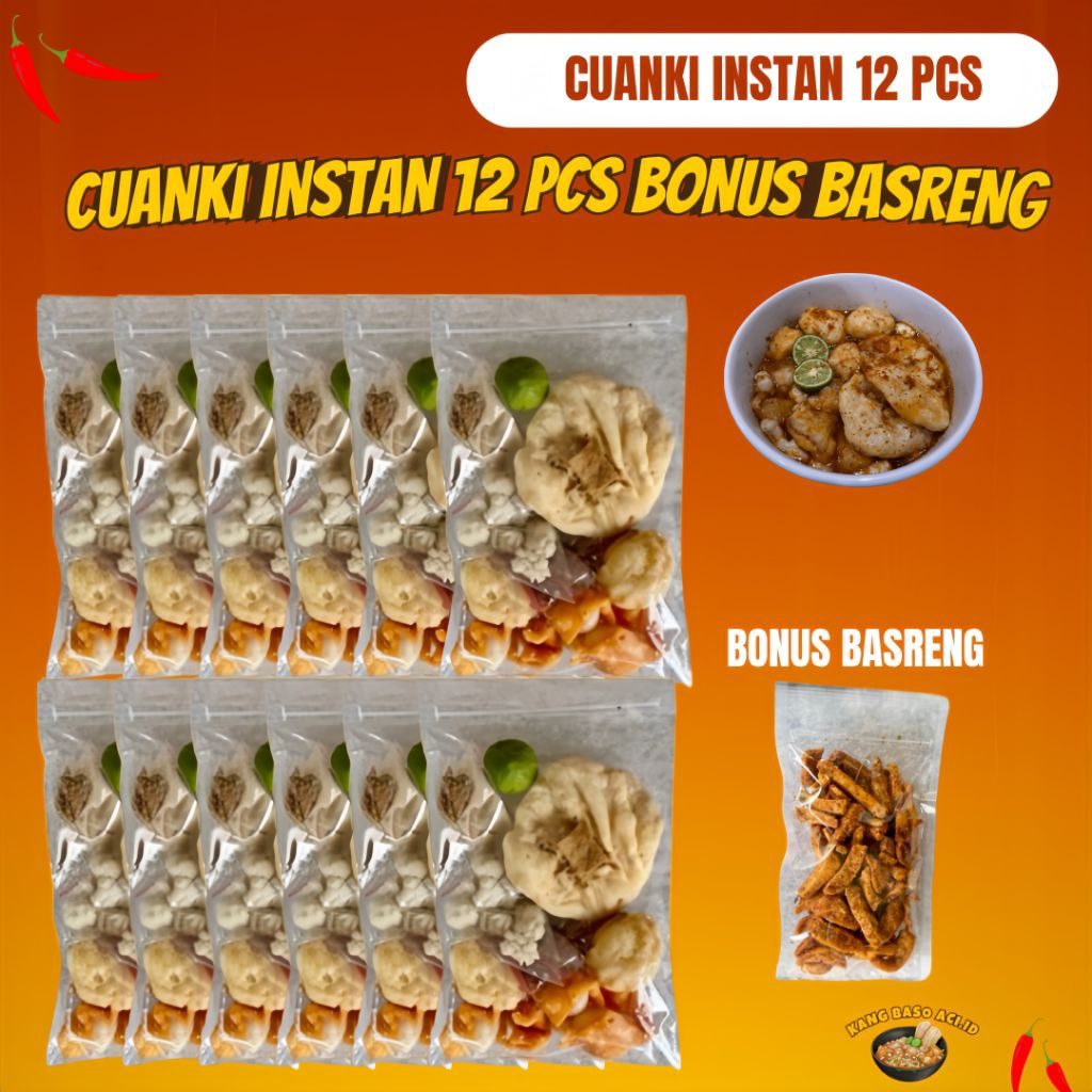 

Cuanki instan 12pcs bonus basreng / Cuangki instan