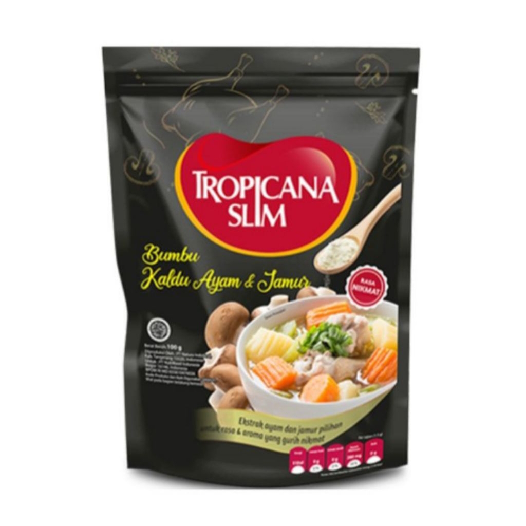 

Tropicana Slim Bumbu Kaldu Ayam & Jamur 100gr