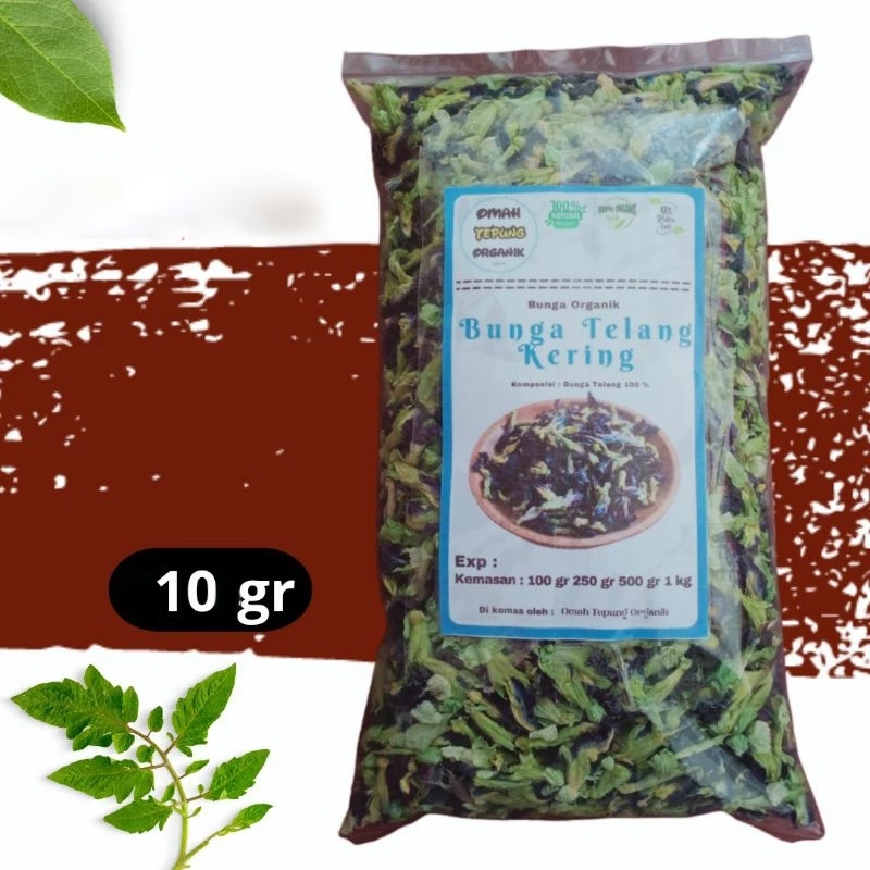 

Bunga Telang kering kemasan 10gram/Bunga Telang kering Premium kemasan 10 gram/BUNGA TELANG PREMIUM CUALIITY/Teh