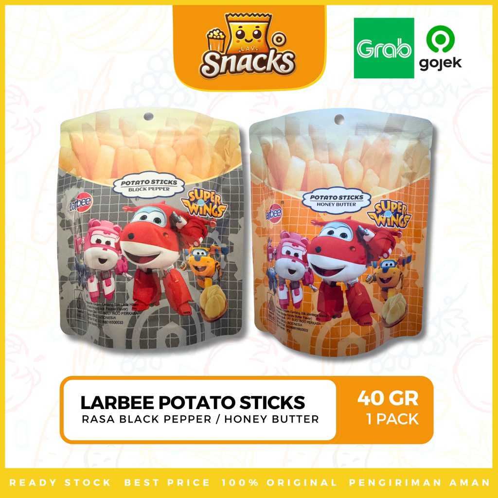

Lav.Snacks︱Larbee Potato Sticks Black Pepper / Honey Butter 40GR - 1 PACK