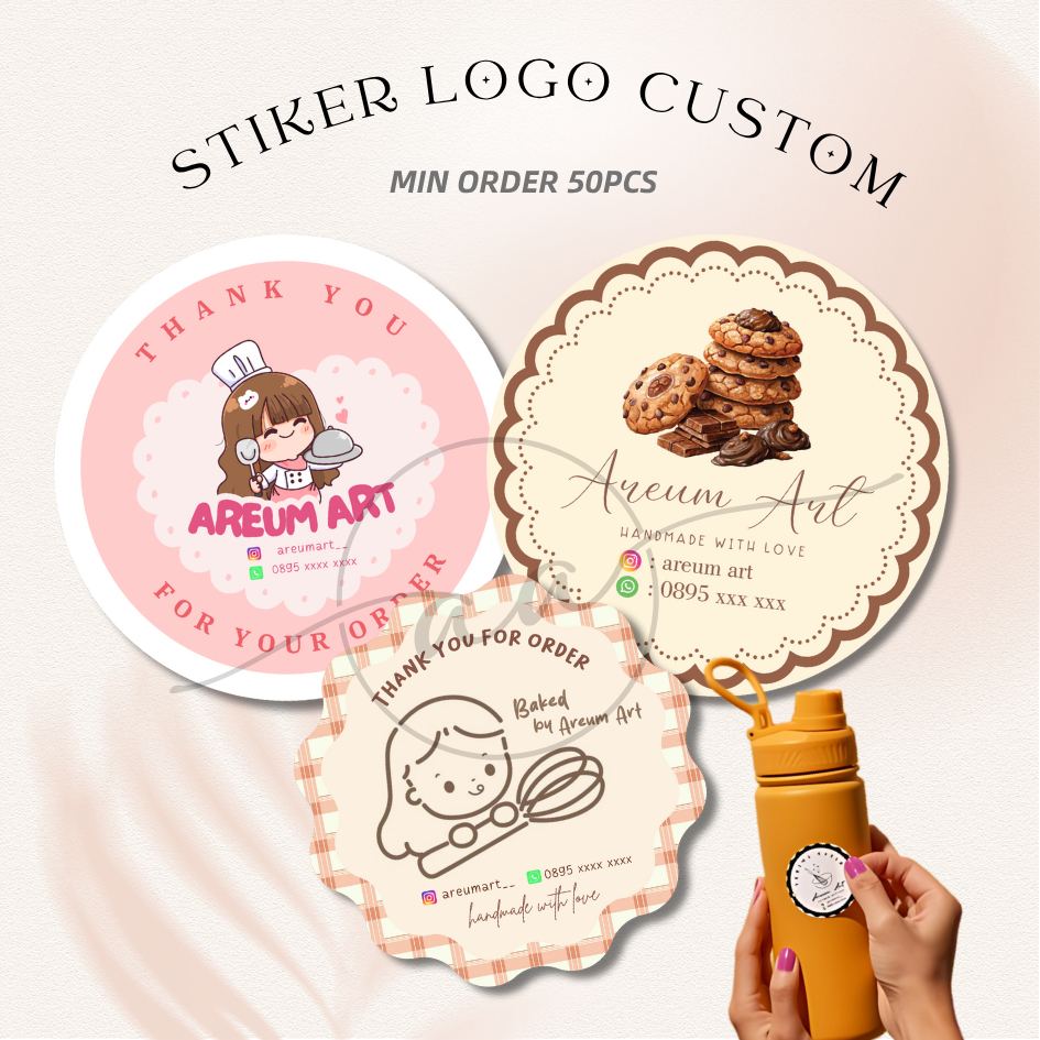

STICKER LABEL / Sticker logo / Stiker Custom / Print sticker olshop / Sticker Produk