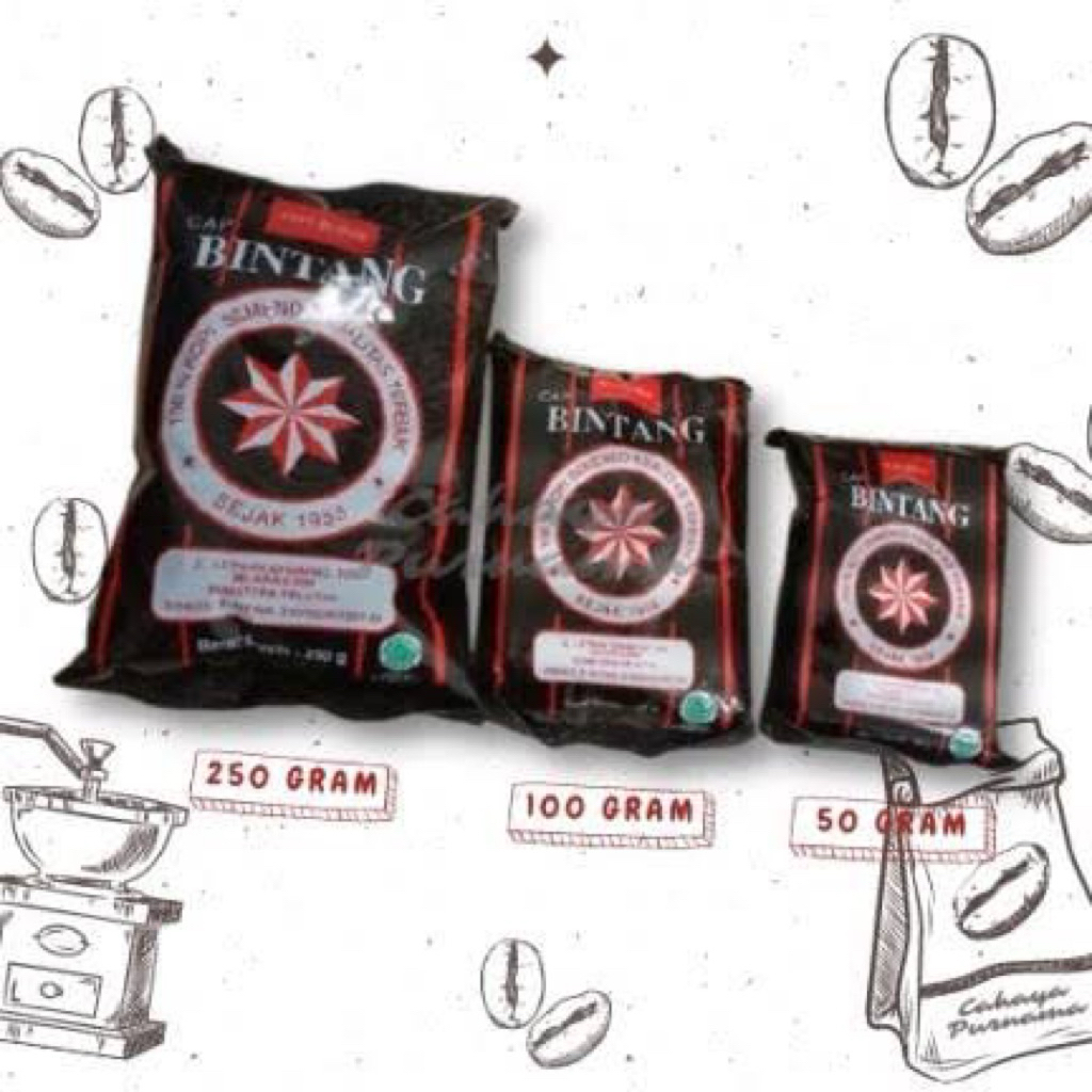 

10 PACK KOPI SEMENDO CAP BINTANG 50 GRAM