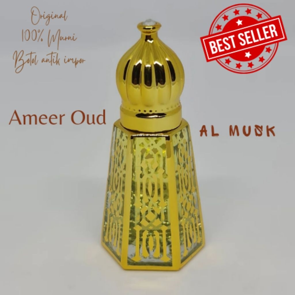Minyak Arabian Ameer Al Oud / Parfum Amer Al Oud Original Impor Murni Non Alkohol