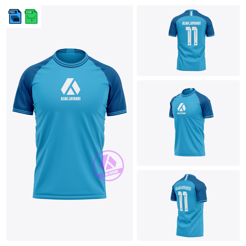 MOCKUP JERSEY KERAH ONECK RAGLAN // PS CDR