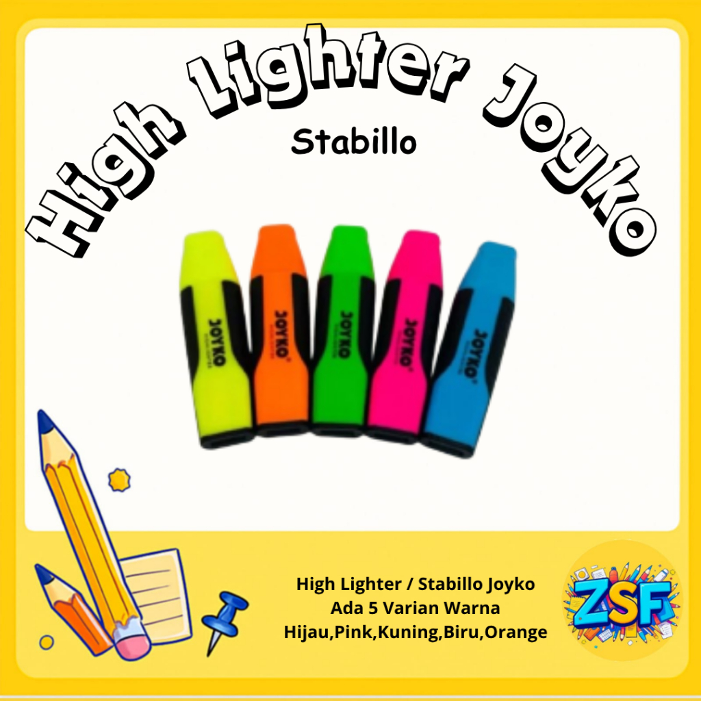 

Stabilo Warna Warni 1 Pcs Stabillo Joyko Pastel Highlighter 1 Pcs Dan 3 Pcs