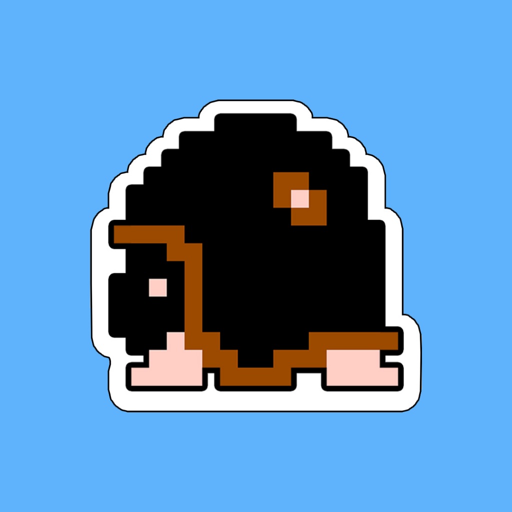 

Stiker Game Nintendo 8 Bit Mario Bros Buzzle Beetle Waterproof Pixel Arcade Console Sega Gameboy