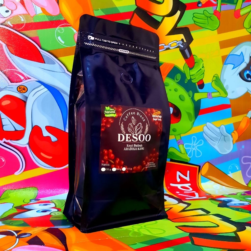 

Kopi Bubuk 100% Murni Arabika Premium Fresh Roasted | Tanpa Campuran | Gunung Kawi | 250g 500g 1000g