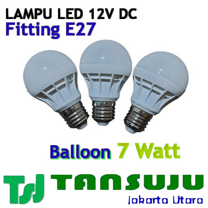 Lampu LED 12V DC Lampu Aki Lampu Fitting E27 DC 12V