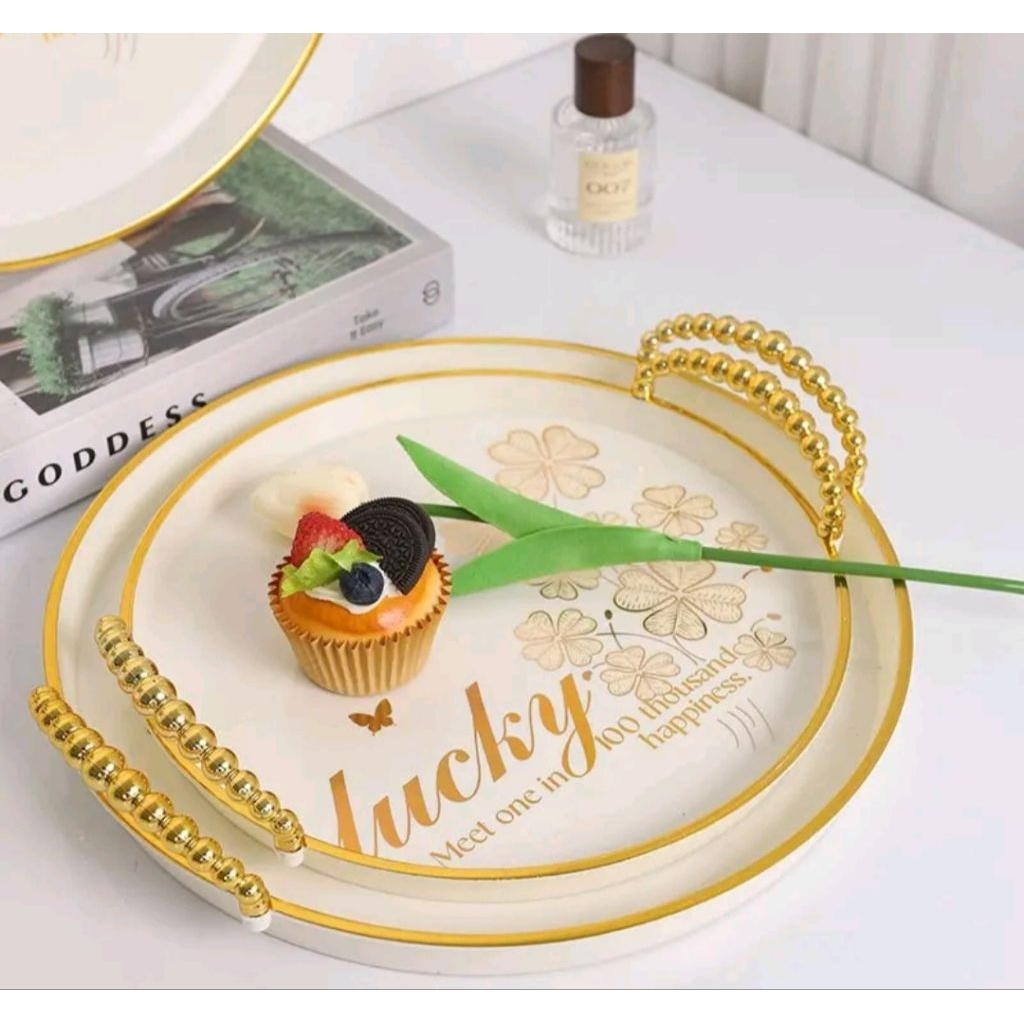 nampan mewah/baki gold mewah/nampan saji/nampan gold