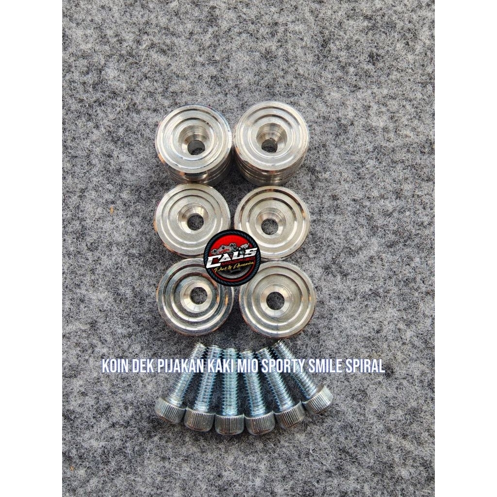 TERMURAH KOIN DEK INJEK COIN DEK PIJAKAN KAKI MIO SMILE MIO SPORTY ALUMUNIUM CNC