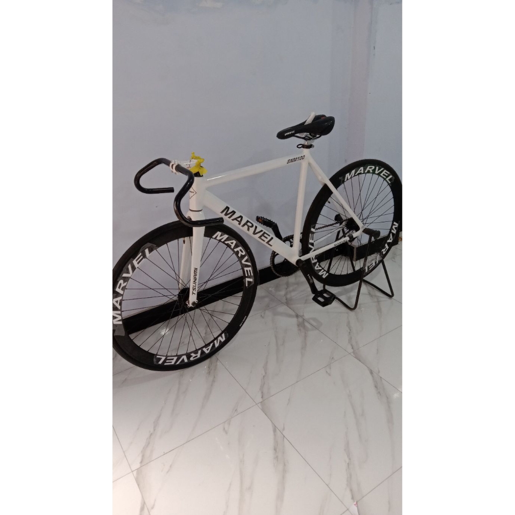 sepeda fixie tsunami snm 100 custom stiker