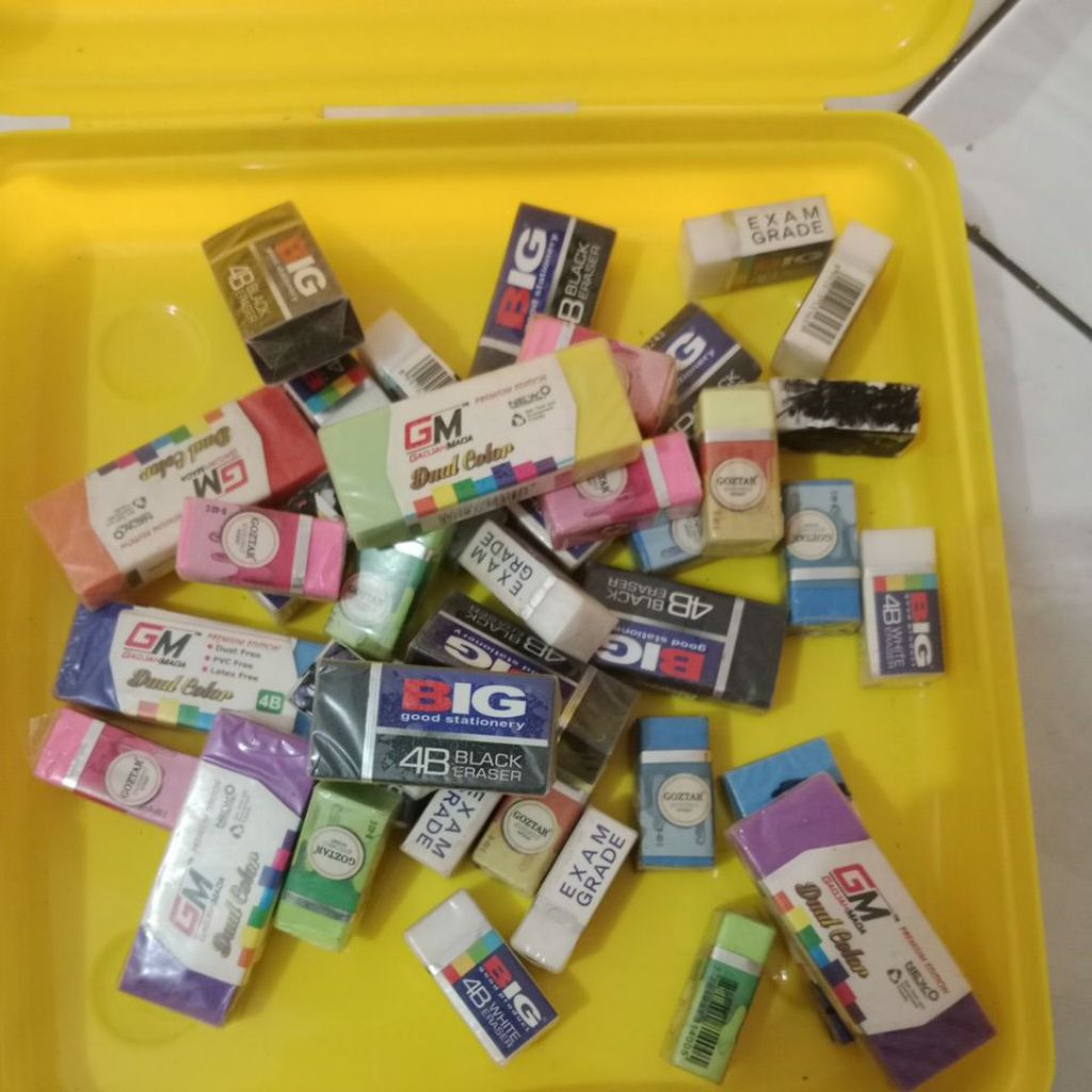 

cuci gudang jual PP01 penghapus pensil campur