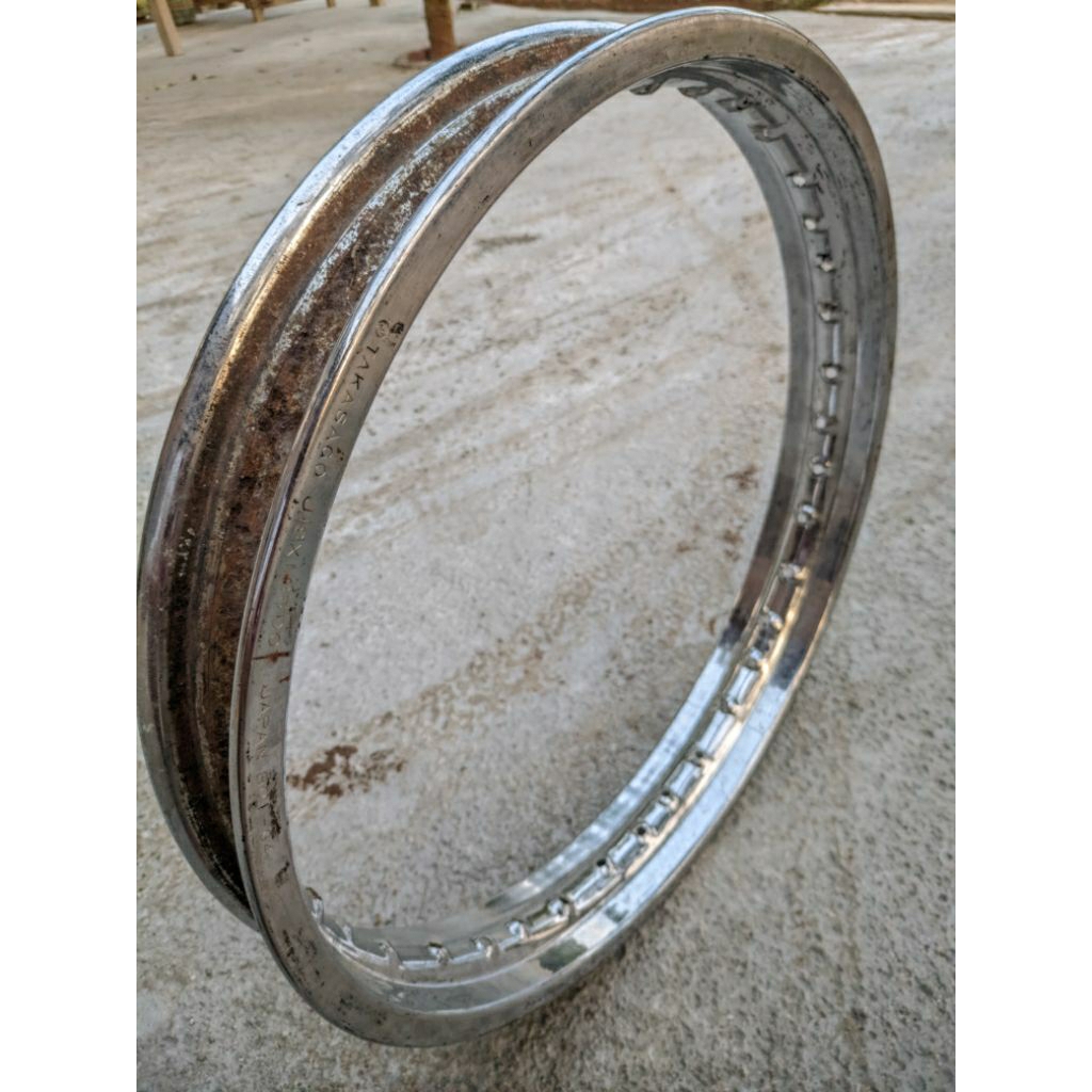 Ring velg uk 18x185 merk takasago japan ( Besi petak)