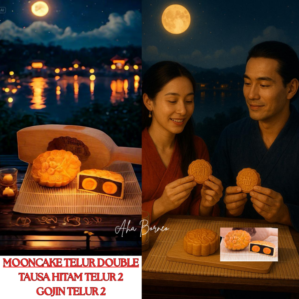 

Kue Bulan TELUR 2 Tausapia Gojinpia Sau Chong Singkawang / MOONCAKE Salted Egg