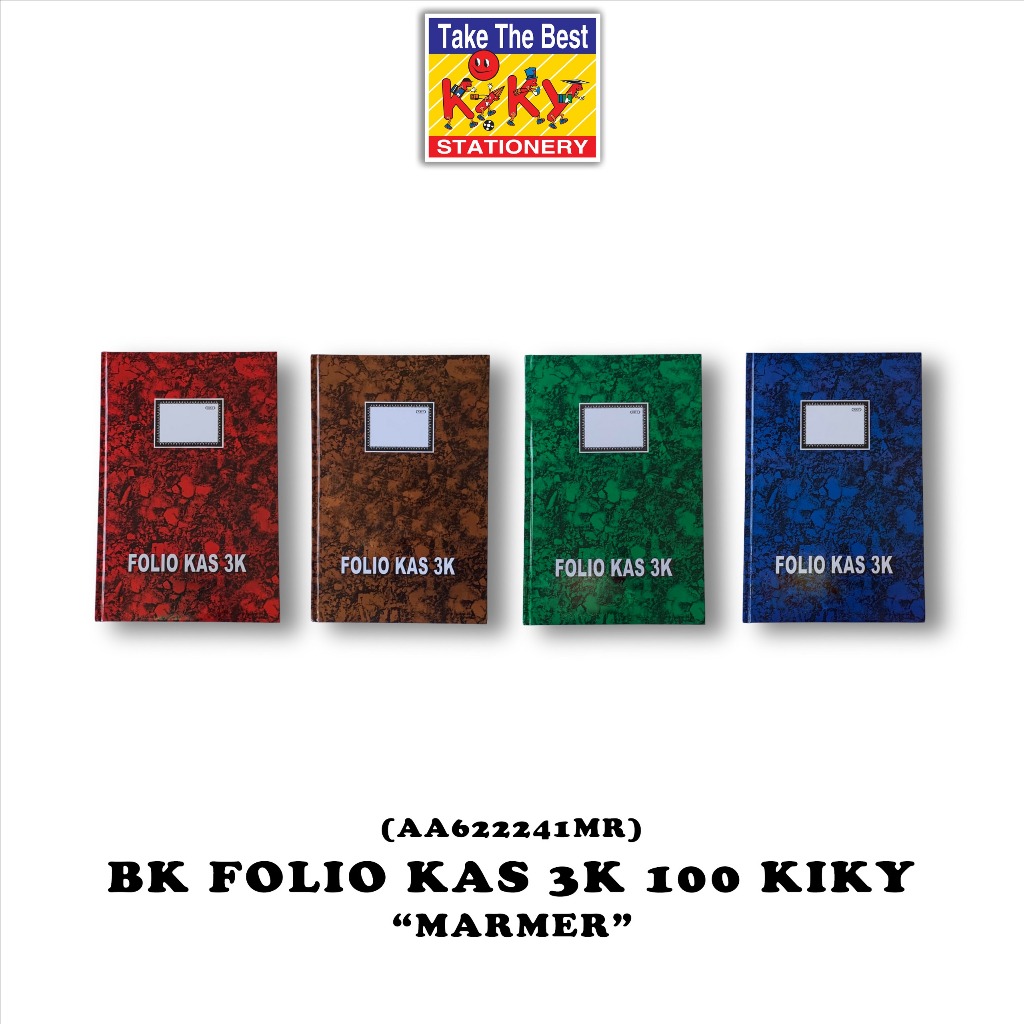 

KIKY Buku Hard Cover Folio Kas 3 Kolom Isi 100 Lembar