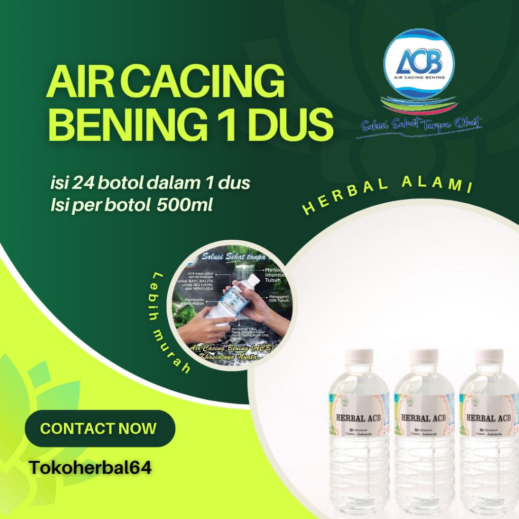 

Paket 1 dus Herbal ACB Lebih Hemat ukuran 500ml