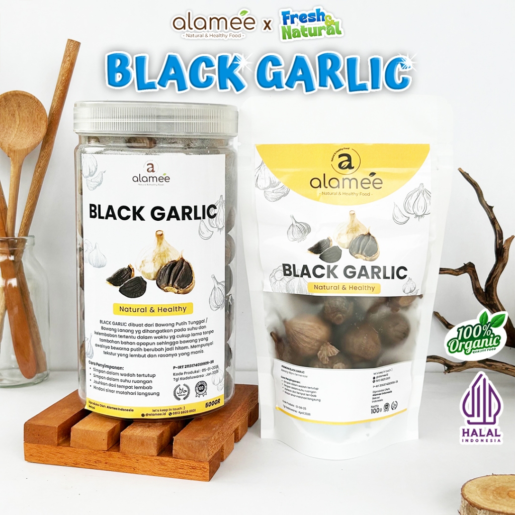 

Black Garlic Garlik Bawang Hitam Tunggal Kating 500 gram Herbal Premium Lanang Alami Natural fresh and natural