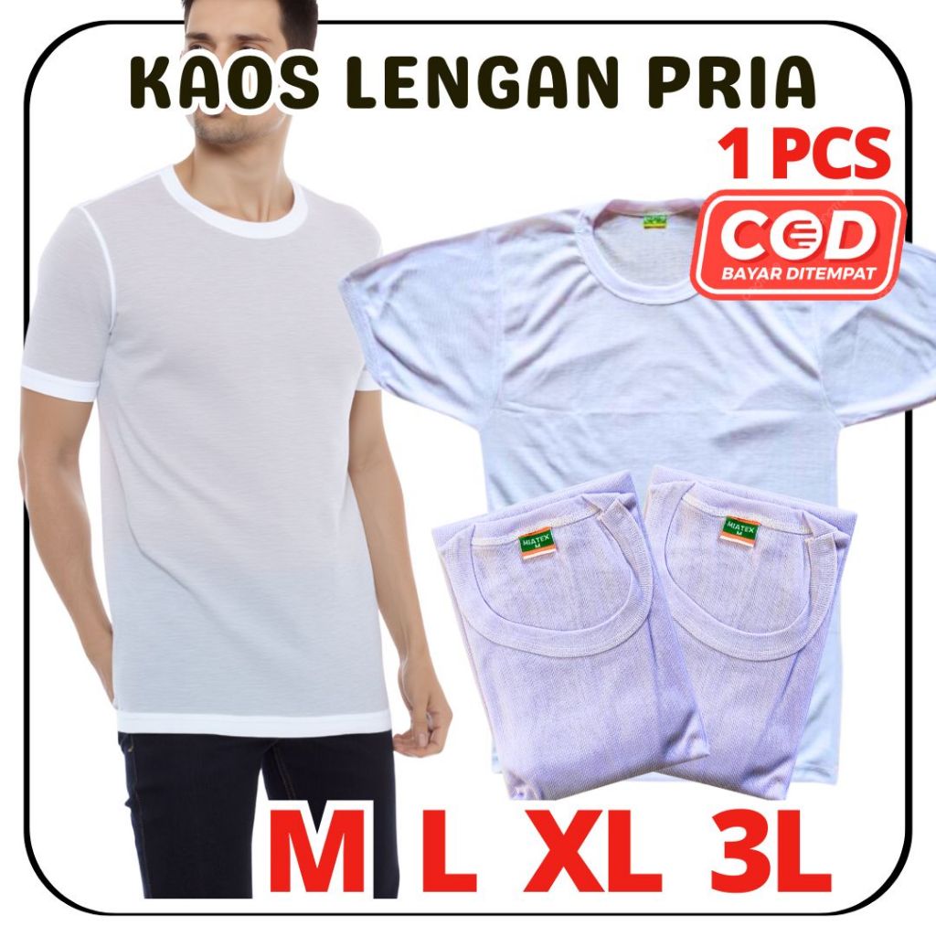 Kaos Oblong Lengan Pendek Nutex Miatex Bahan Combed