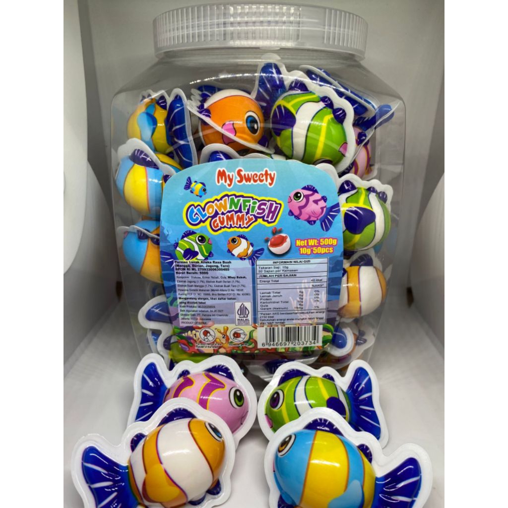 

My sweety permen lunak ikan isi 50 pcs
