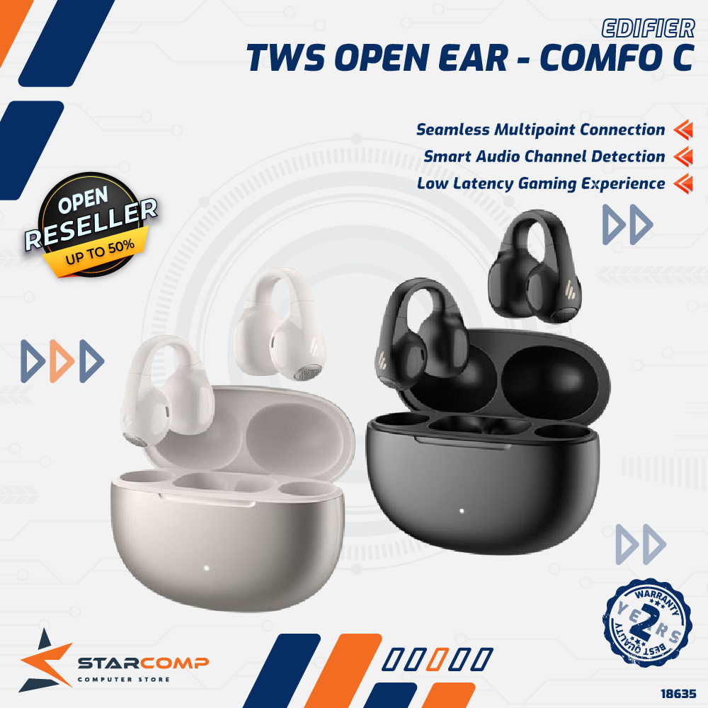 Edifier Comfo C Open-ear Clip On True Wireless TWS Bluetooth v5.4