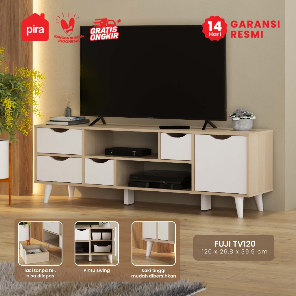 Pira Metropolis OX -  Fuji TV120 Meja TV / Rak TV Minimalis