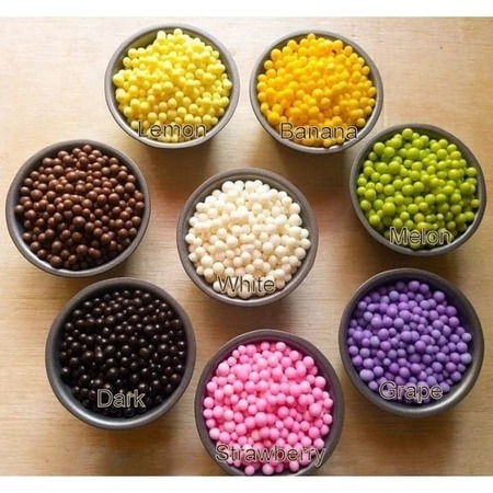 

[ Repack ] Crispy Ball Elmer Kemasan 250gr ( DARK / GRAPE / LEMON / BANANA )