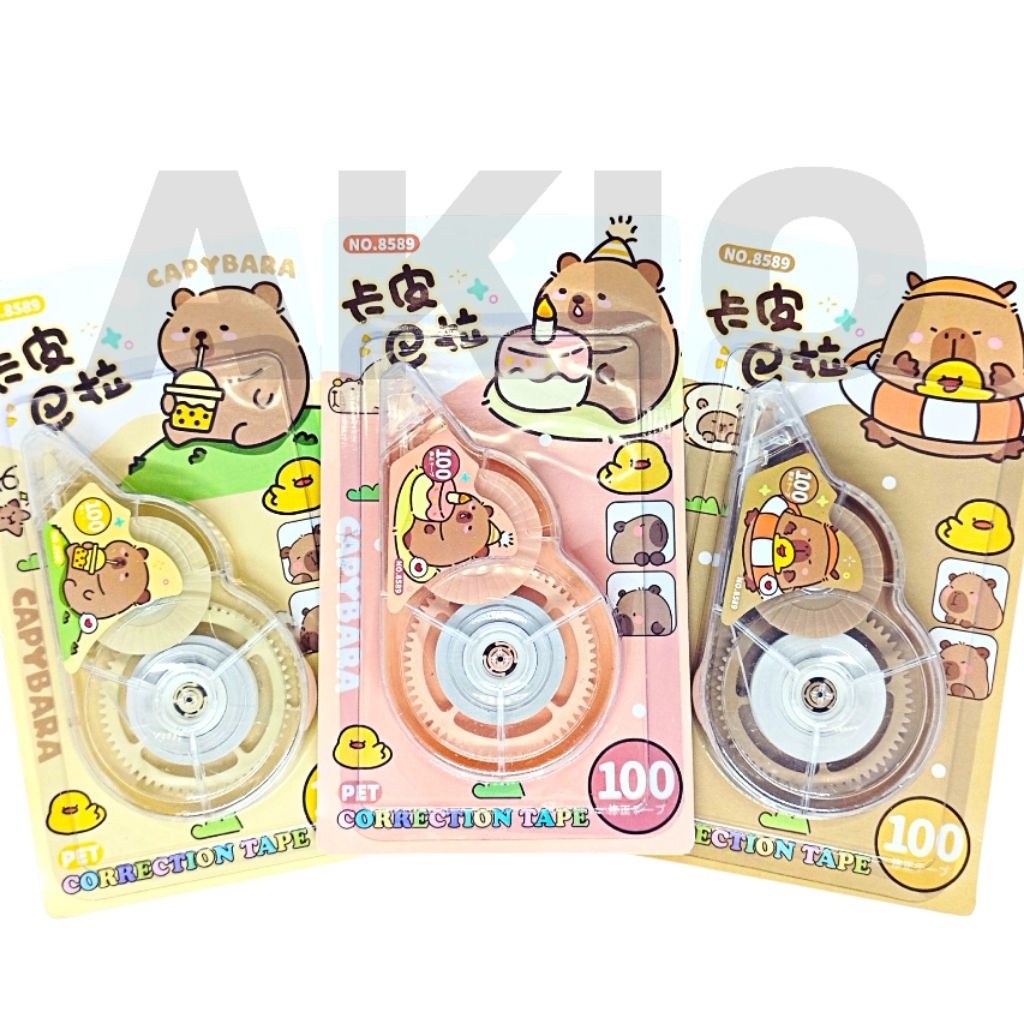 

Tip ex Kertas Roll Karakter ANIMAL CUTE CAPYBARA KAPIBARA 100 JUMBO BESAR 8589 Correction Tape Aesthetic Murah Lucu