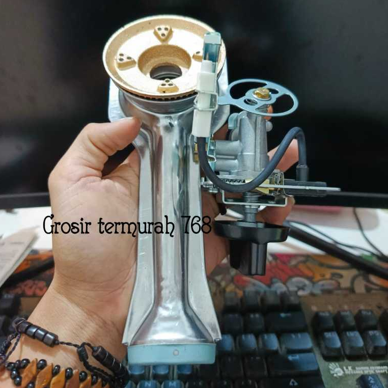 Harga Hemat  Mesin Kompor Gas Rinnai / Pematik Api Kompor Gas Rinnai Plus Cerobong Free Knop + Burne