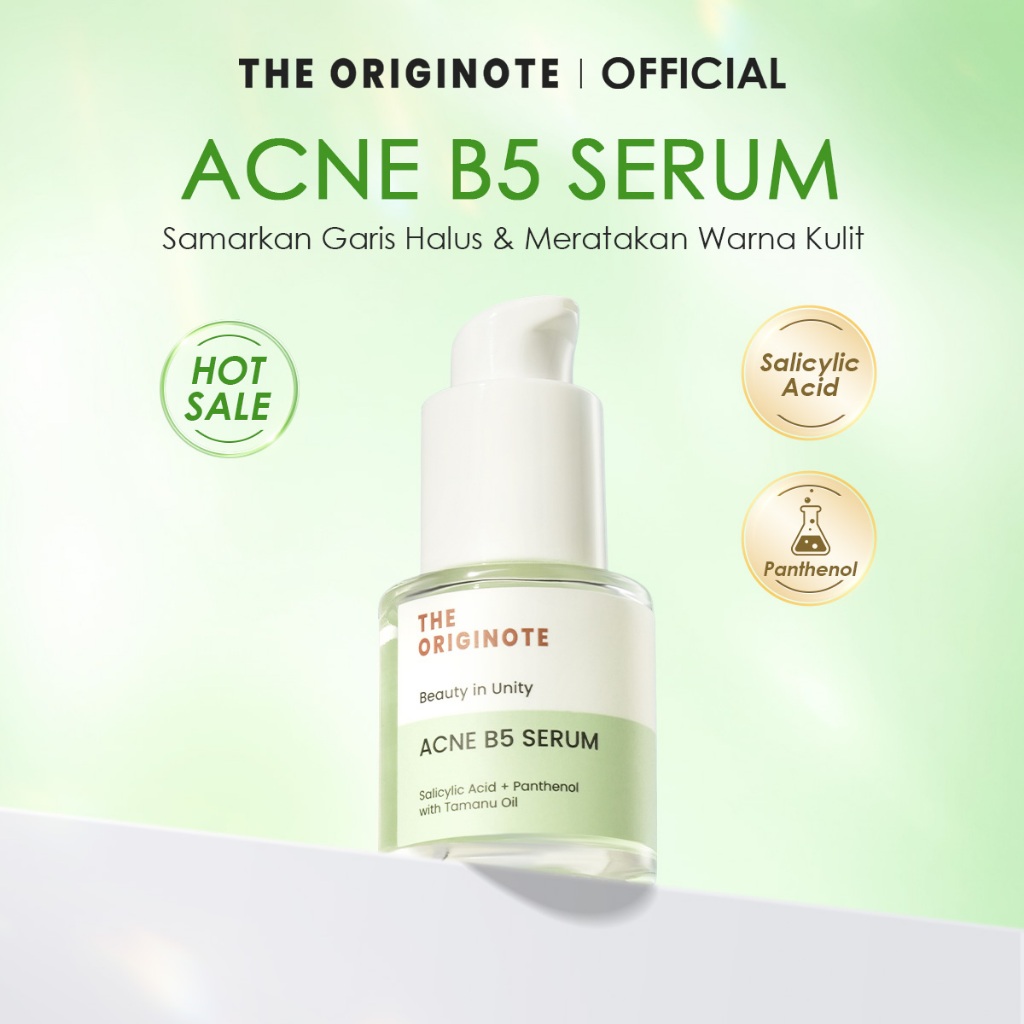 The Originote Acne B5 Serum - Serum Anti Acne untuk Merawat Kulit Jerawat Mencegah Pertumbuhan Jeraw