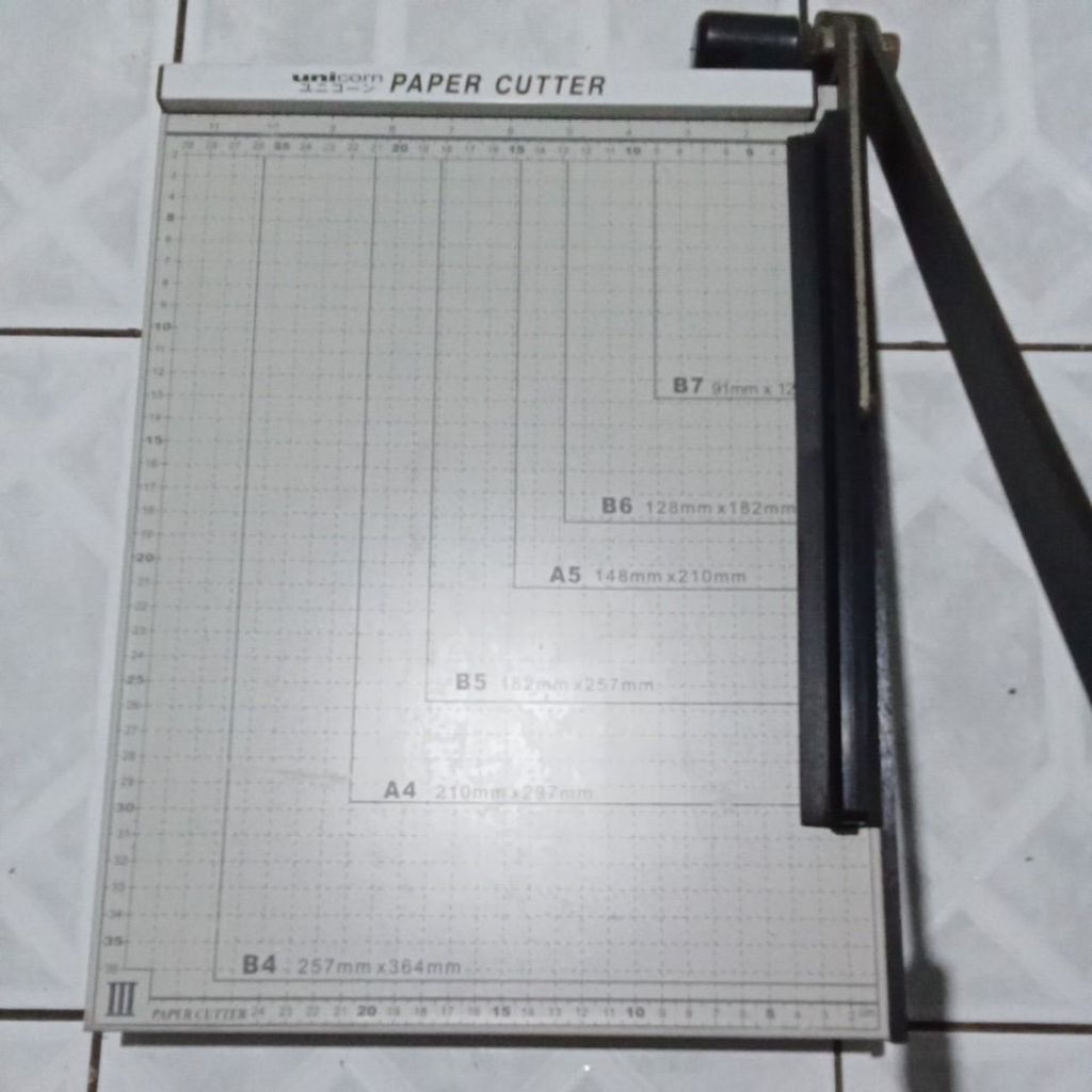 

Pemotong kertas bahan plat besi