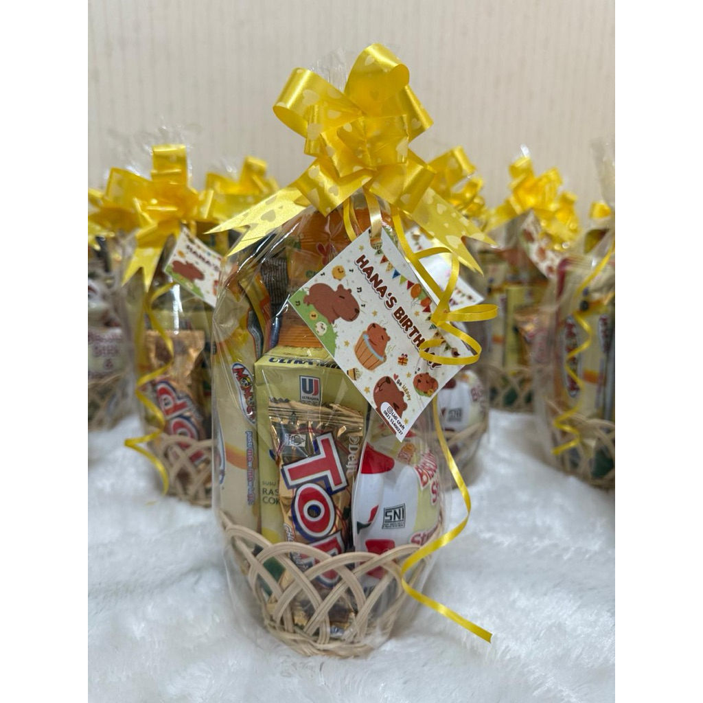 

Parcel snack keranjang mini (ready stok)