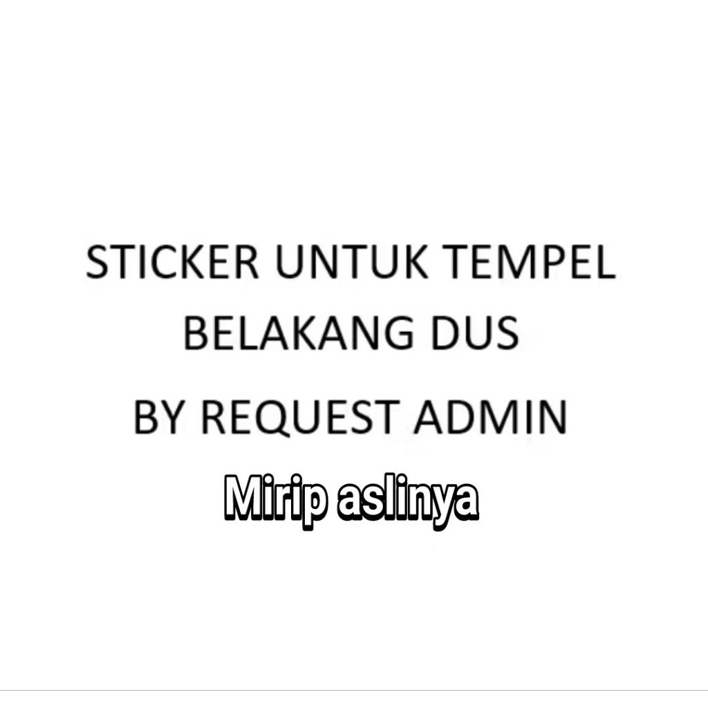 

Stiker Belakang Dus Hp