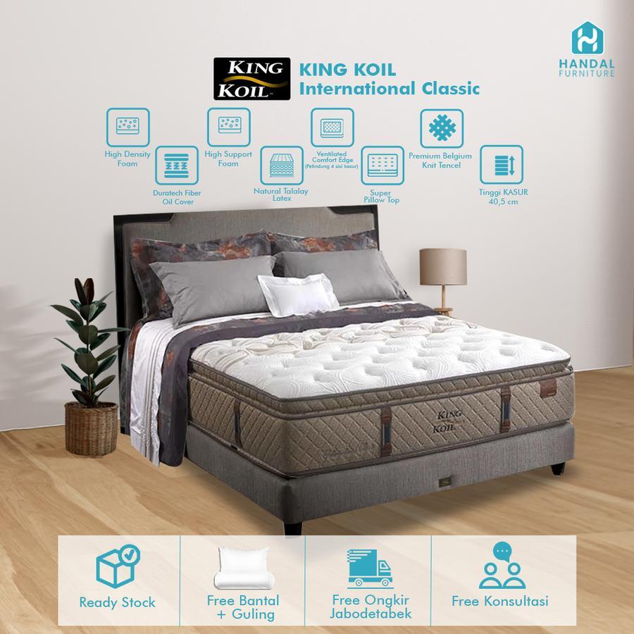 Kasur Springbed King Koil International Classic 100x200, 120x200, 160x200, 180x200, 200x200 Pocket L