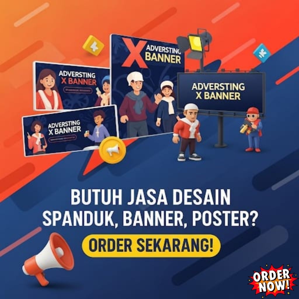 Paket Jasa Desain Digital Advertising, Poster, Banner, X Banner