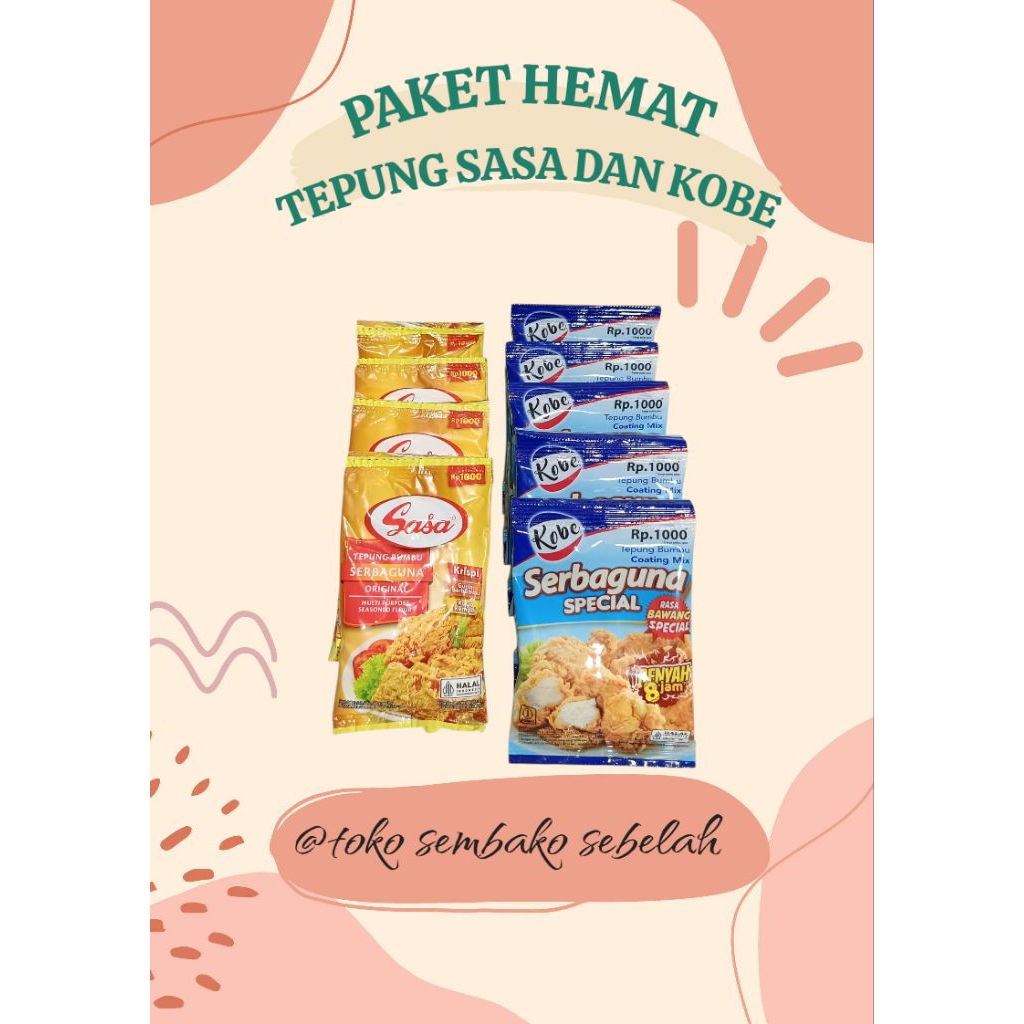 

Paket Bundling Tepung Bumbu Serbaguna Sasa Dan Kobe
