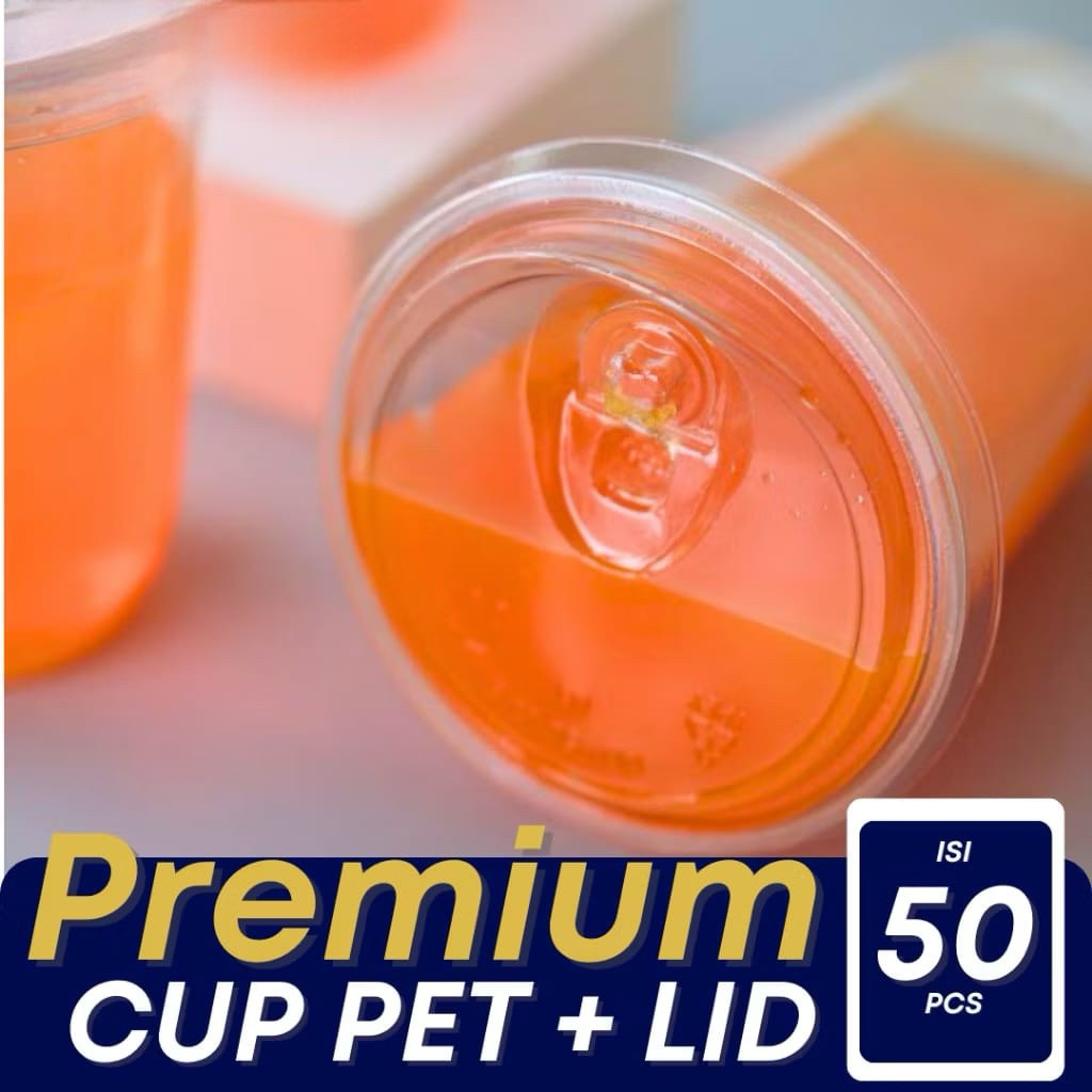 GELAS CUP PET STARINDO KARTON DUS Datar CUP SAJA 12 oz 16 oz starindo