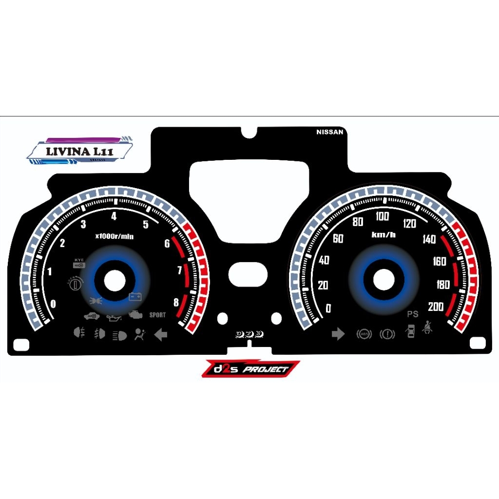 Panel Papan Speedometer NISSAN LIVINA L11 Manual