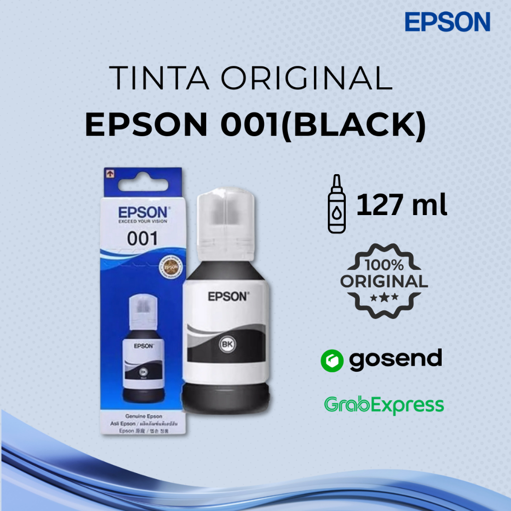 TINTA PRINTER EPSON 001 HITAM 127ml ORIGINAL