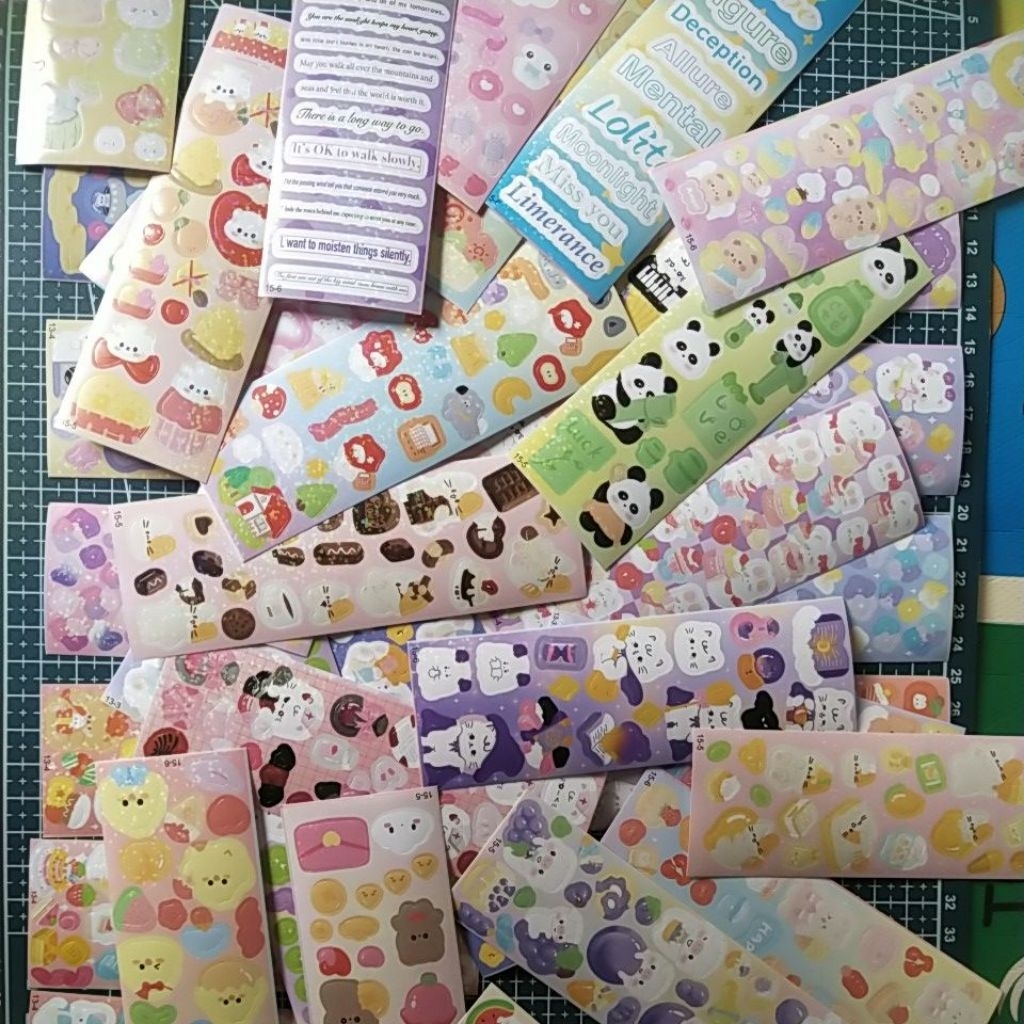 

Sticker deco sticker DIY sticker kartun shiny sticker lucu stiker