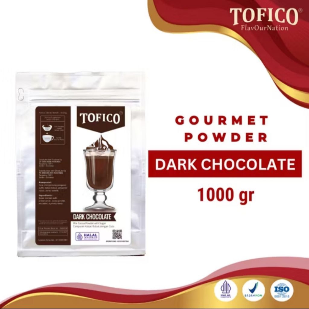 

TOFICO POWDER DARK CHOCOLATE (BELGIAN) 1KG