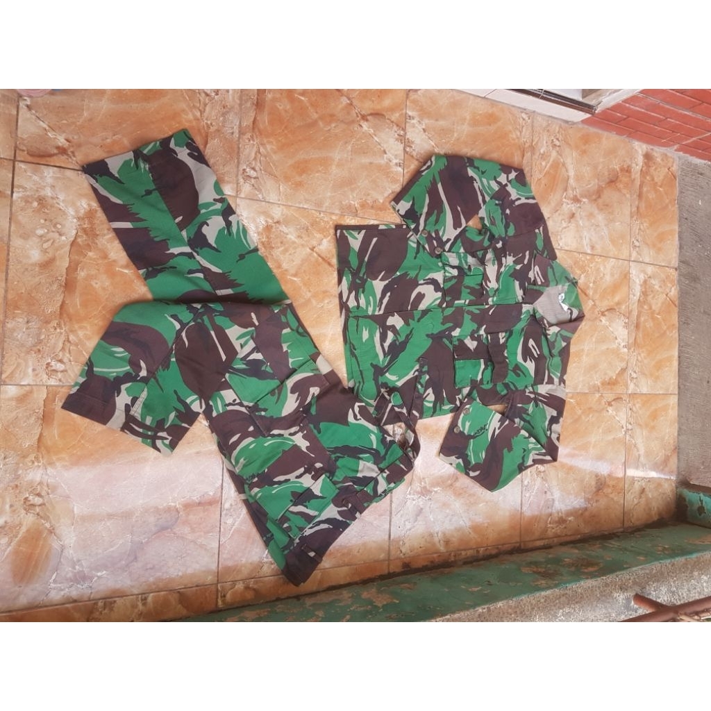 BAJU PDL LORENG MALVINAS BEKAS JATAH TNI/ SECOND ORI
