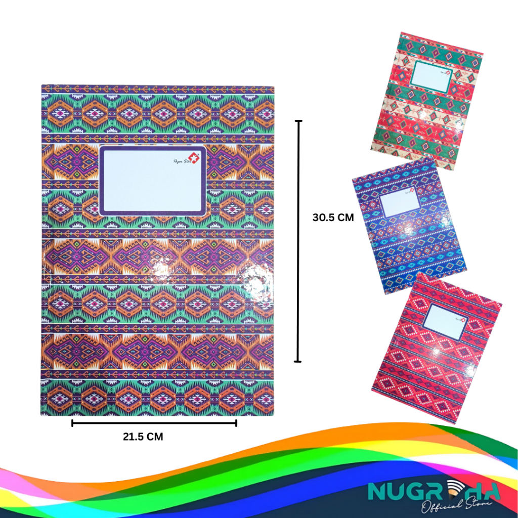

Buku Hard Cover Paperstar Seriti Folio Besar Isi 100 200 50 Lembar
