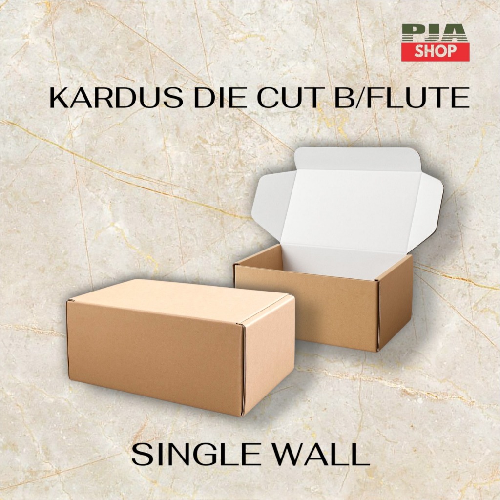 

KARDUS DIE CUT Bahan: B/Flute – Single Wall Polos Kardus / Box / 7x13x6 cm / Karton Polos Baru / Kardus Bagus