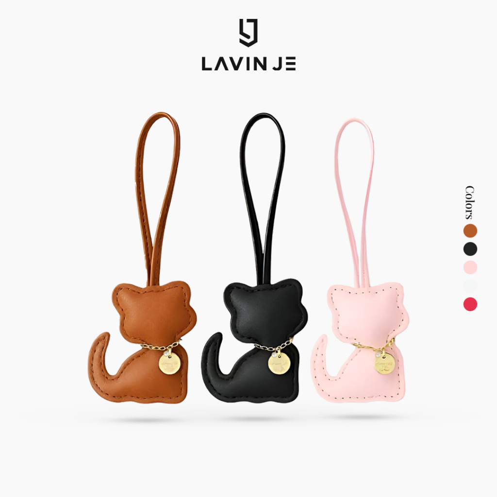 LAVIN JE Bag Charm Cat Gantungan Tas Kucing Aksesoris Tas Simpel G1063