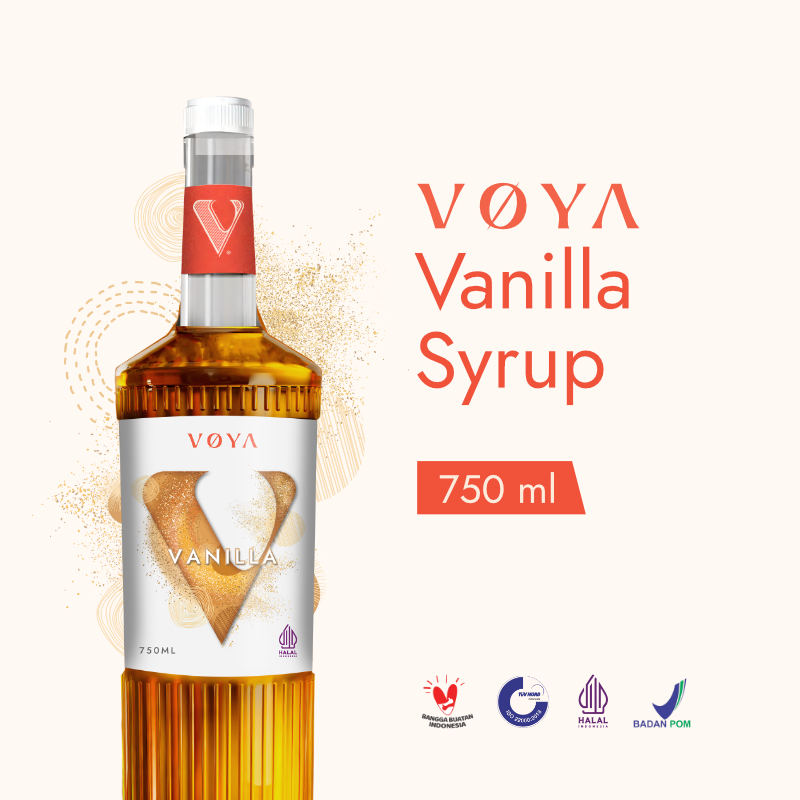 

VOYA Premium Vanilla Syrup 750 ML (Sirup Premium Rasa Vanilla)